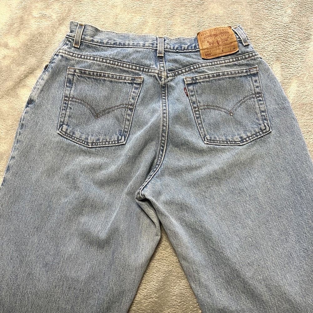 Vintage Levis 550 Jeans Womens 16 Blue Relaxed Tapered Y2K Medium Wash Denim